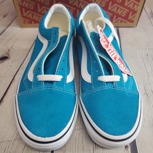 Vans Old Skool Unisex Caribbean Sea /True White Sneakers - Women's 5.0 / Men's 3